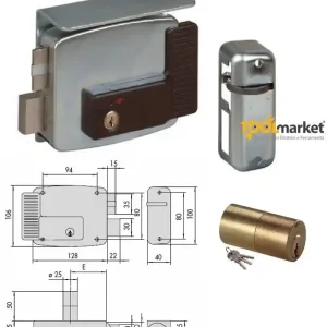 Beste Prijs Serratura Cisa 11761 elettrica entrata 60 mm cilindro fisso per infissi metallo Sinistra 14313 sinistra